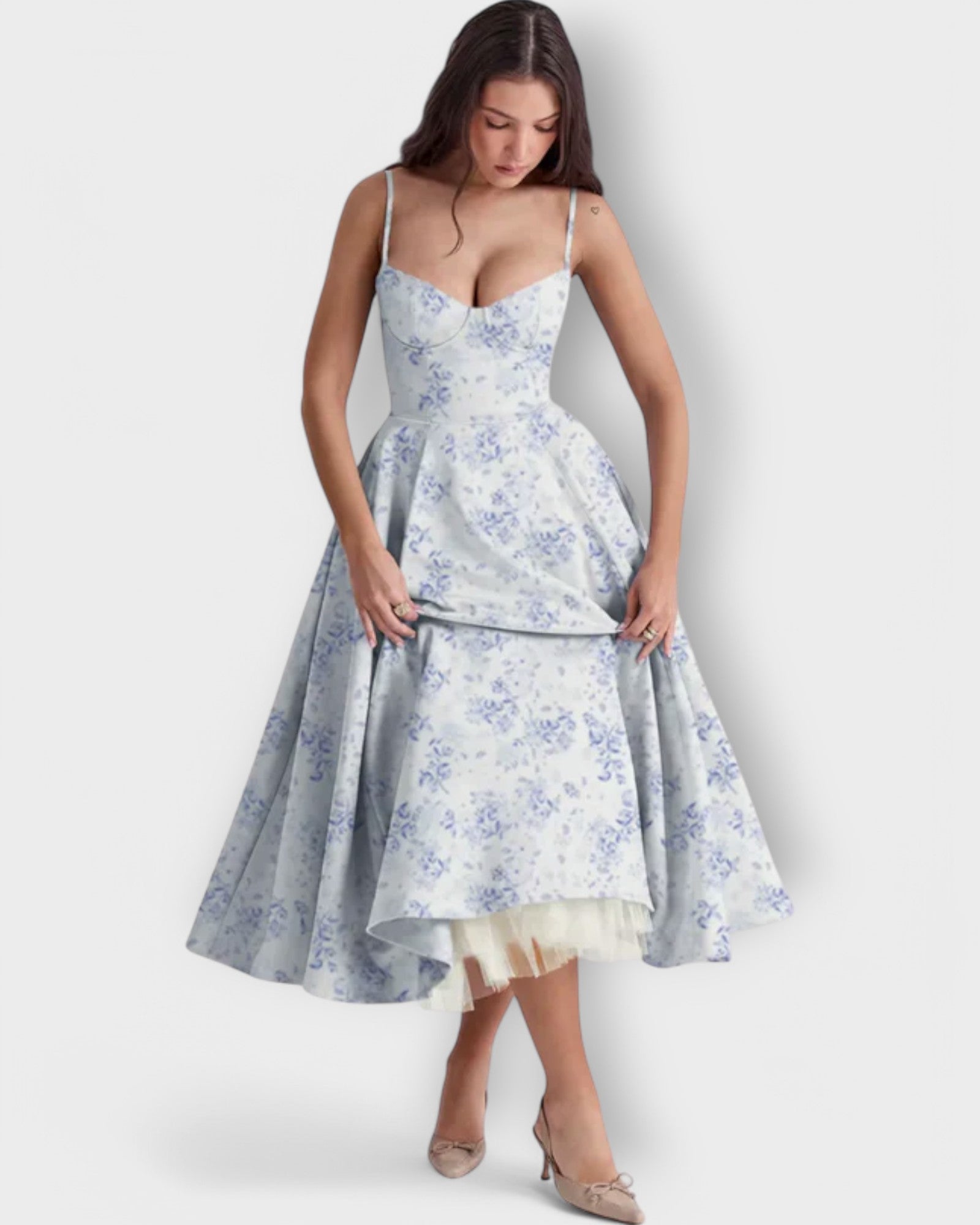 Lydia - romántico, floral, ajustado