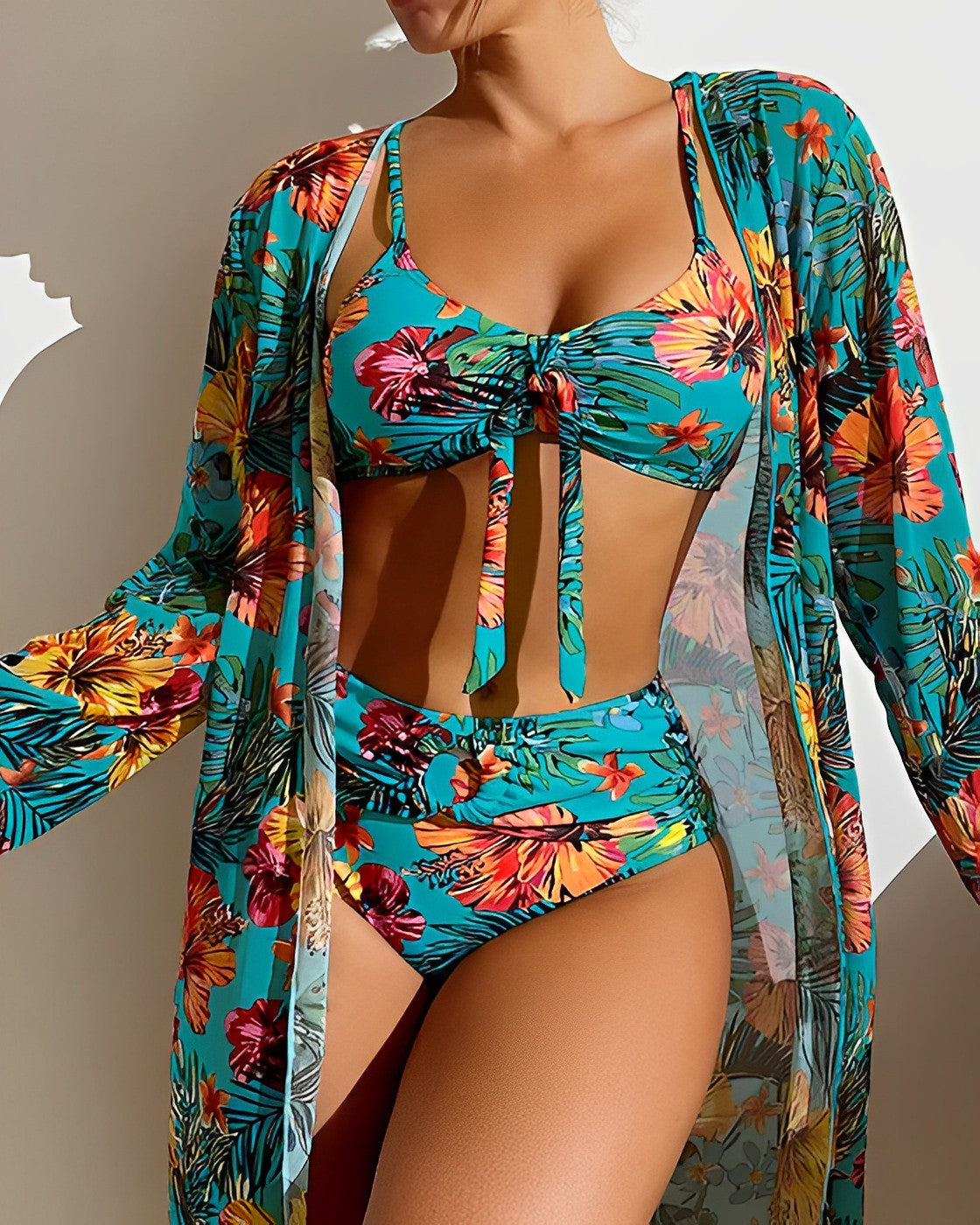 Marina™ | Conjunto de Bikini y Pareo Lujo