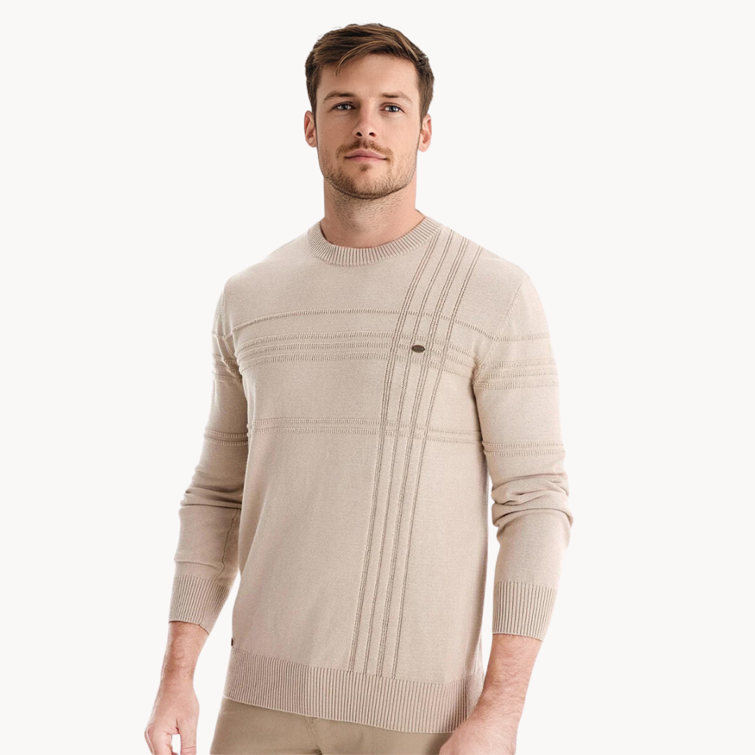 Zerelle | Suéter elegante para hombres con diseño de cuadros