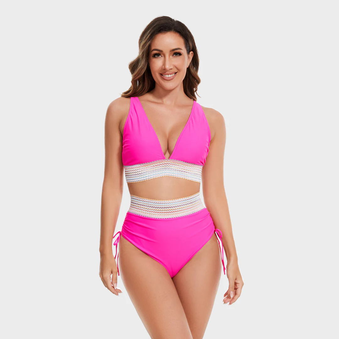 Noor - Conjunto de Bikini de Cintura Alta