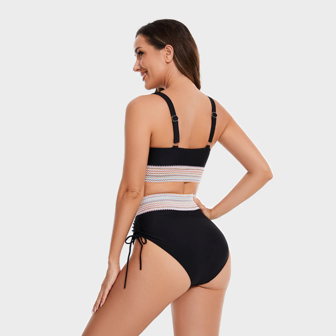 Noor - Conjunto de Bikini de Cintura Alta
