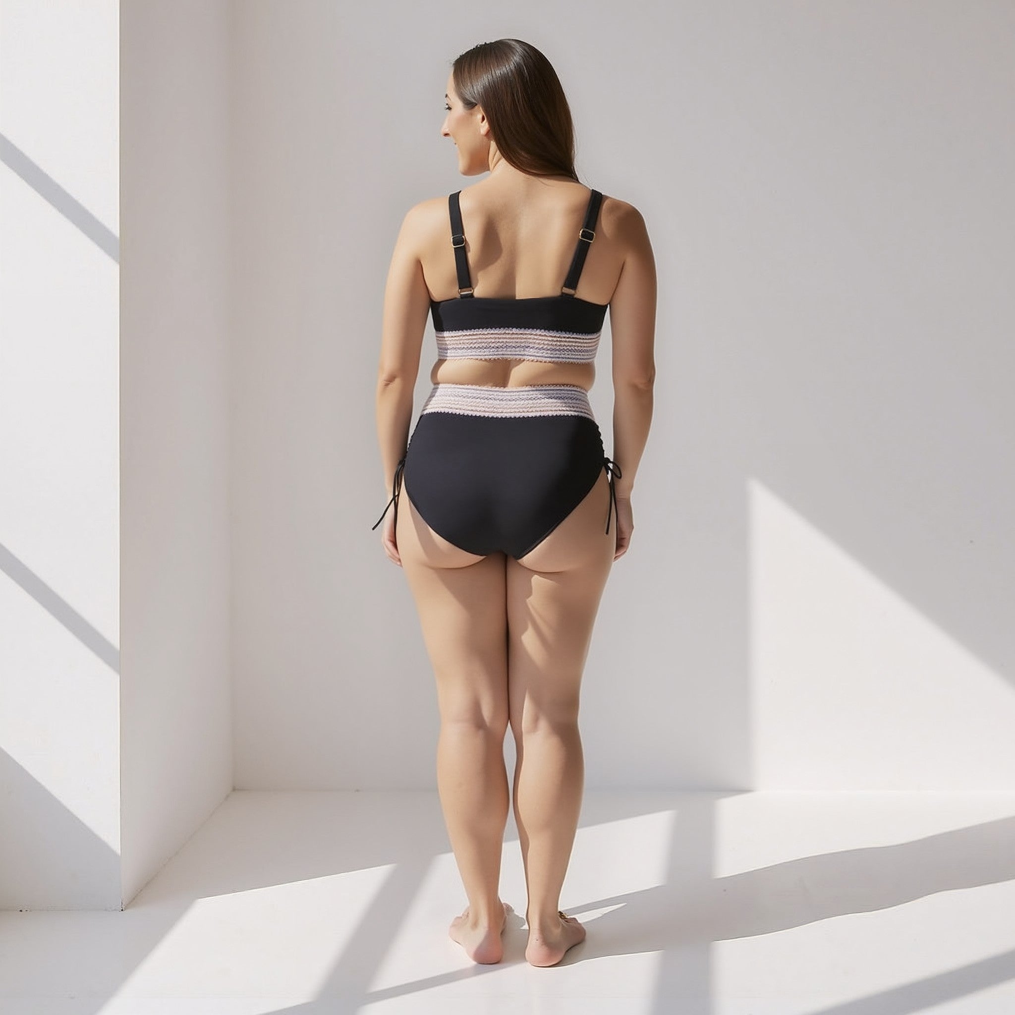 Noor - Conjunto de Bikini de Cintura Alta