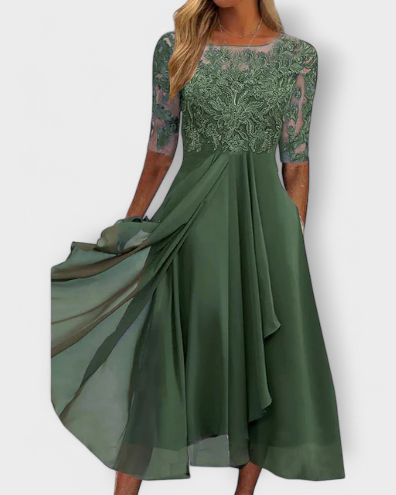 Nefeli - con decoración de encaje, elegante, fluido