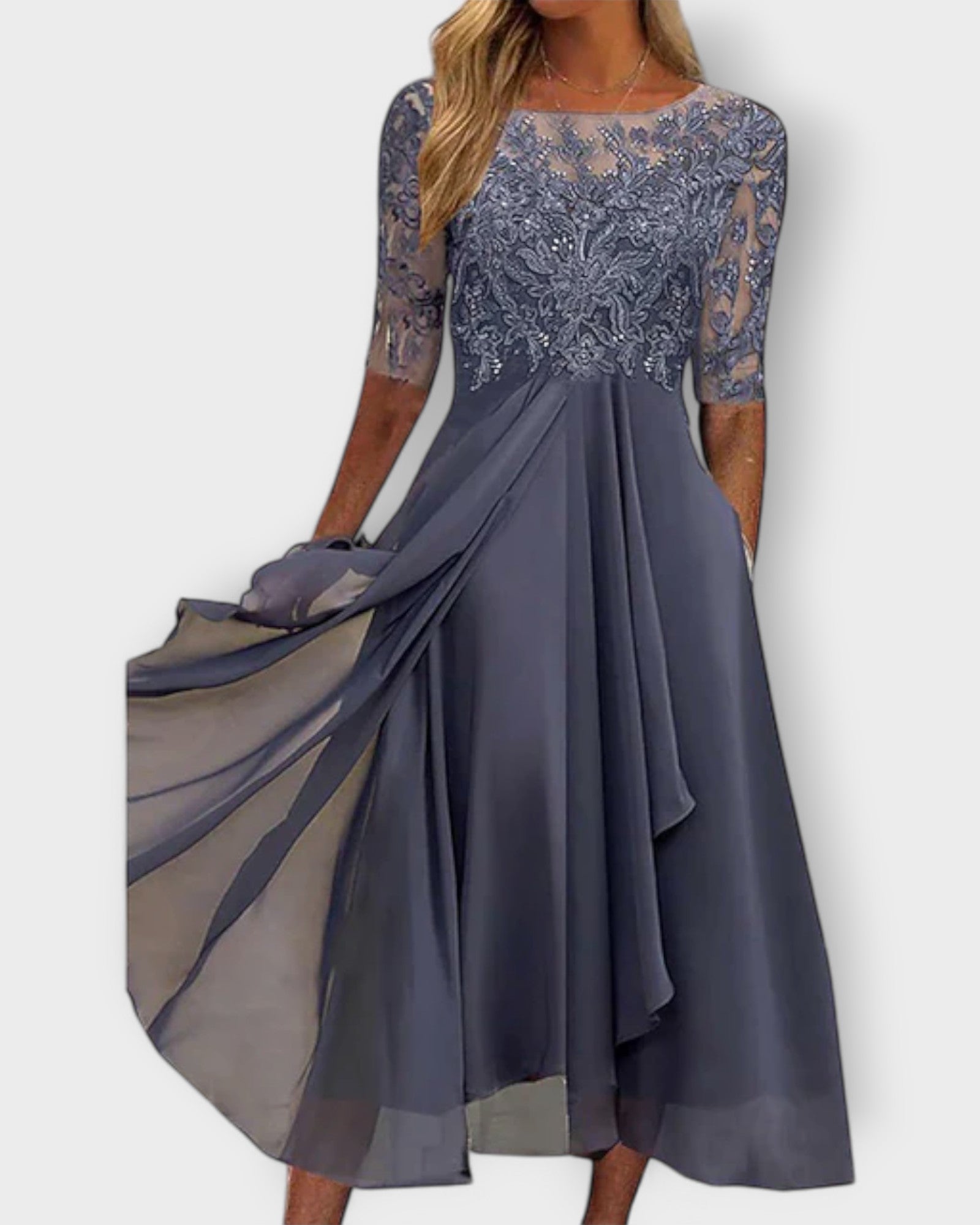 Nefeli - con decoración de encaje, elegante, fluido
