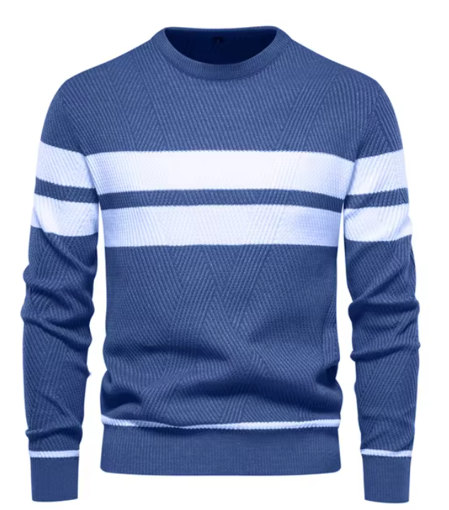 Zerelle | Suéter elegante para hombre con patrón de espiga