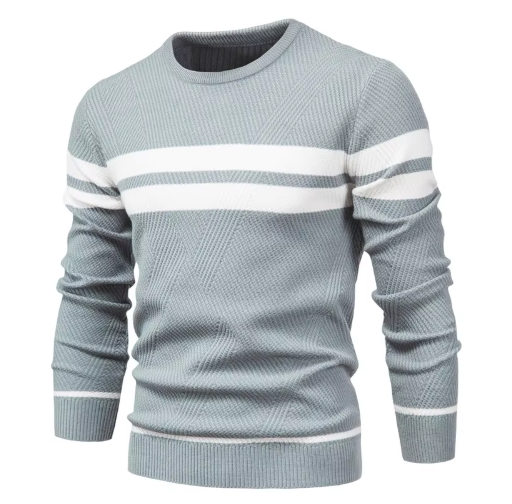 Zerelle | Suéter elegante para hombre con patrón de espiga